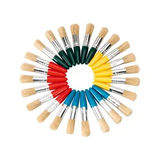 Creatistics Stubby Paint Brushes Pack of 24 - Modern Teaching Aids NZ