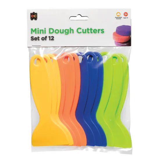 Plastic Dough & Clay Cutters - Pack of 12 - Modern Teaching Aids NZ