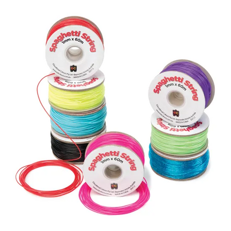 Spaghetti String Fluoro Pink 60m - Modern Teaching Aids NZ