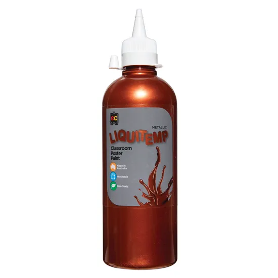 Liquitemp Metallic Paint - Copper 500ml - Modern Teaching Aids NZ
