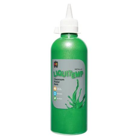 Liquitemp Metallic Paint - Green 500ml - Modern Teaching Aids NZ