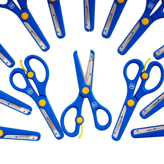 Safety Scissors Spring Assisted - Pack of 20 - Modern Teaching Aids NZ