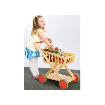 Shopping Trolley Wooden 36 (W) x 23 (H) x 60 (H) cm - Modern Teaching Aids NZ