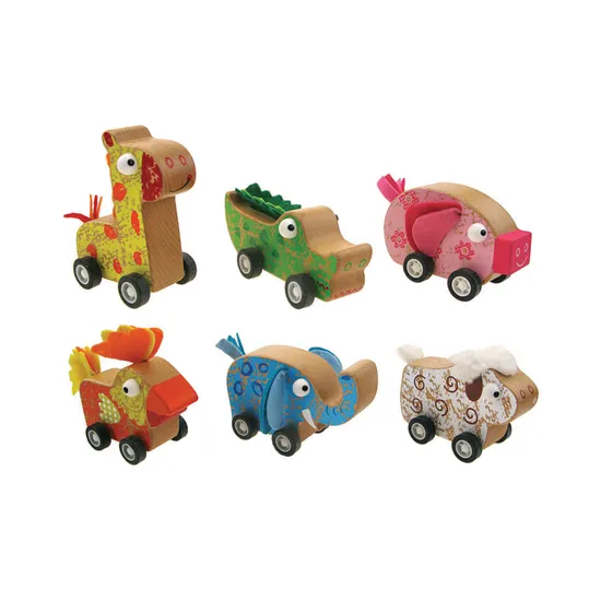 Pull Back Animal Pals - Set of 6 - Modern Teaching Aids NZ