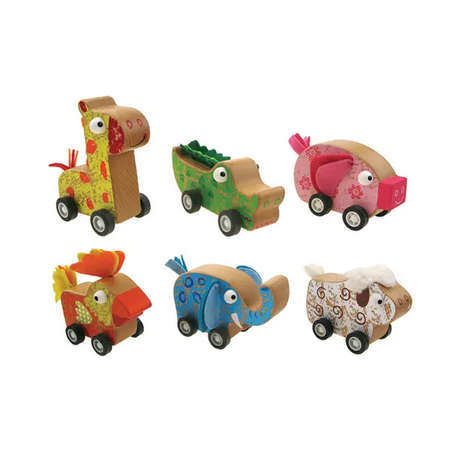 Pull Back Animal Pals - Set of 6 - Modern Teaching Aids NZ