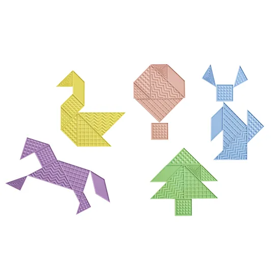 Tactile Tangram Classroom Set - Modern Teaching Aids NZ