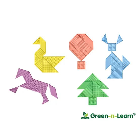 Tactile Tangram Classroom Set - Modern Teaching Aids NZ