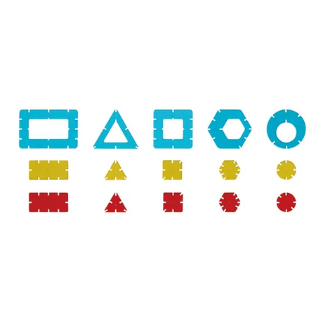 Interlocking Geo Shapes 82 PIeces - Modern Teaching Aids NZ