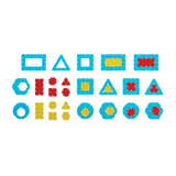 Interlocking Geo Shapes 82 PIeces - Modern Teaching Aids NZ