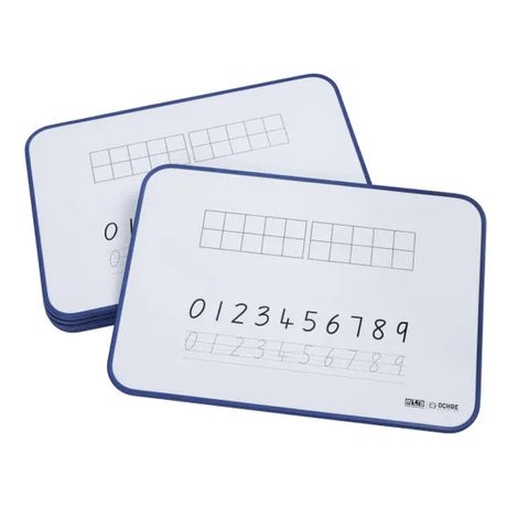 Ochre Magnetic Student Mini Whiteboard Maths - Foundation Pack of 5 - Modern Teaching Aids NZ