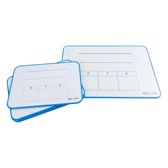 Ochre Magnetic Student Mini Whiteboard Maths - Year 1 Pack of 5 - Modern Teaching Aids NZ
