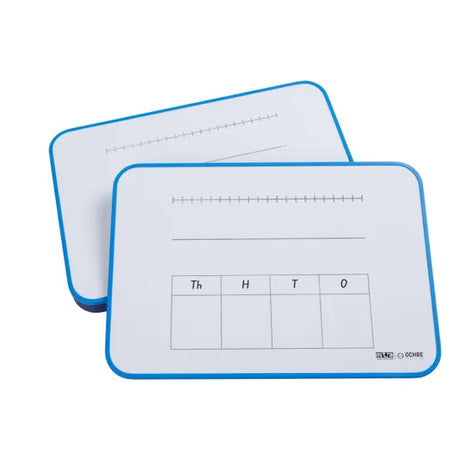 Ochre Magnetic Student Mini Whiteboard Maths - Year 2 Pack of 5 - Modern Teaching Aids NZ