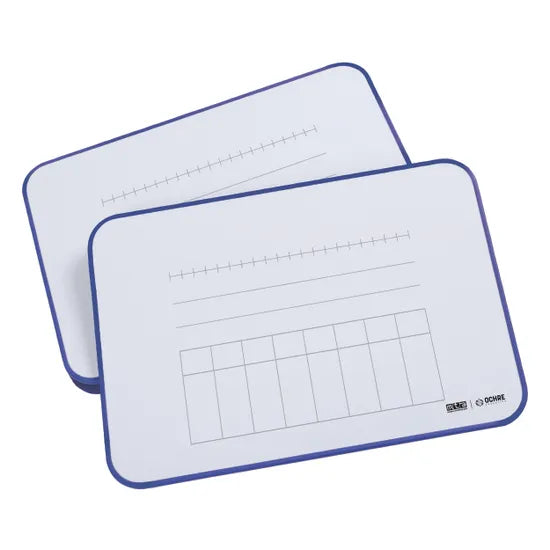 Ochre Magnetic Student Mini Whiteboard Maths - Year 3 & 4 Pack of 5 - Modern Teaching Aids NZ