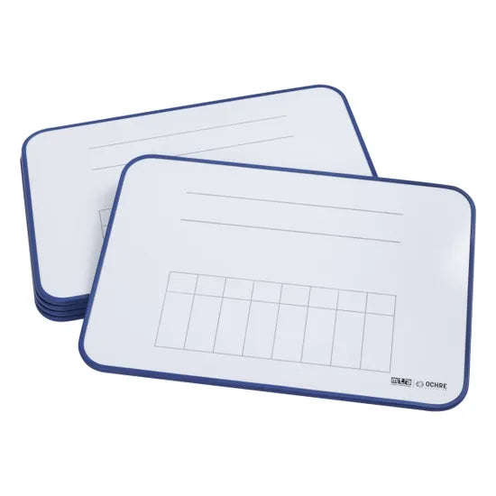 Ochre Magnetic Student Mini Whiteboard Maths - Year 5 & 6 Pack of 5 - Modern Teaching Aids NZ