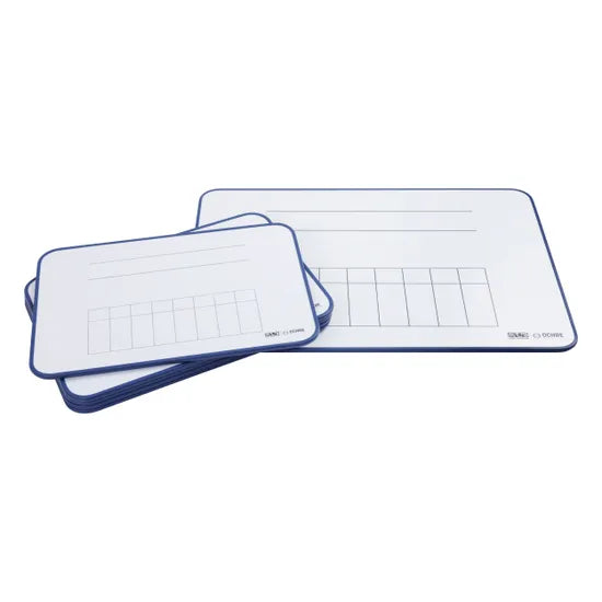 Ochre Magnetic Student Mini Whiteboard Maths - Year 5 & 6 Pack of 5 - Modern Teaching Aids NZ