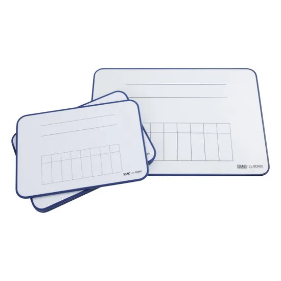 Ochre Magnetic Student Mini Whiteboard Maths - Year 5 & 6 Pack of 5 - Modern Teaching Aids NZ