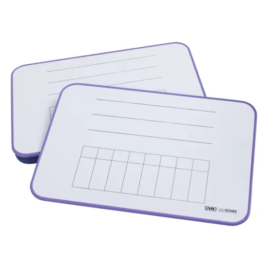 Ochre Magnetic Student Mini Whiteboard Maths - Year 5 & 6 Pack of 5 - Modern Teaching Aids NZ