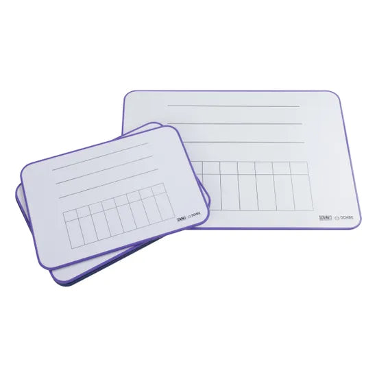 Ochre Magnetic Student Mini Whiteboard Maths - Year 5 & 6 Pack of 5 - Modern Teaching Aids NZ