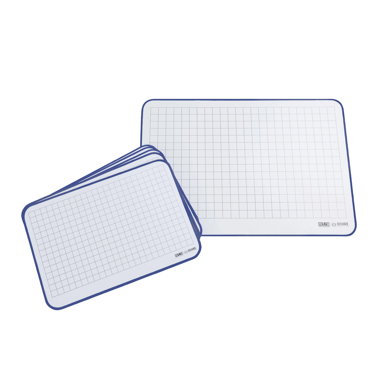 Ochre Magnetic Student Mini Whiteboard - Year 7-10, Pack of 5