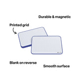 Ochre Magnetic Student Mini Whiteboard - Year 7-10, Pack of 5
