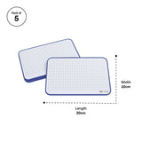 Ochre Magnetic Student Mini Whiteboard - Year 7-10, Pack of 5