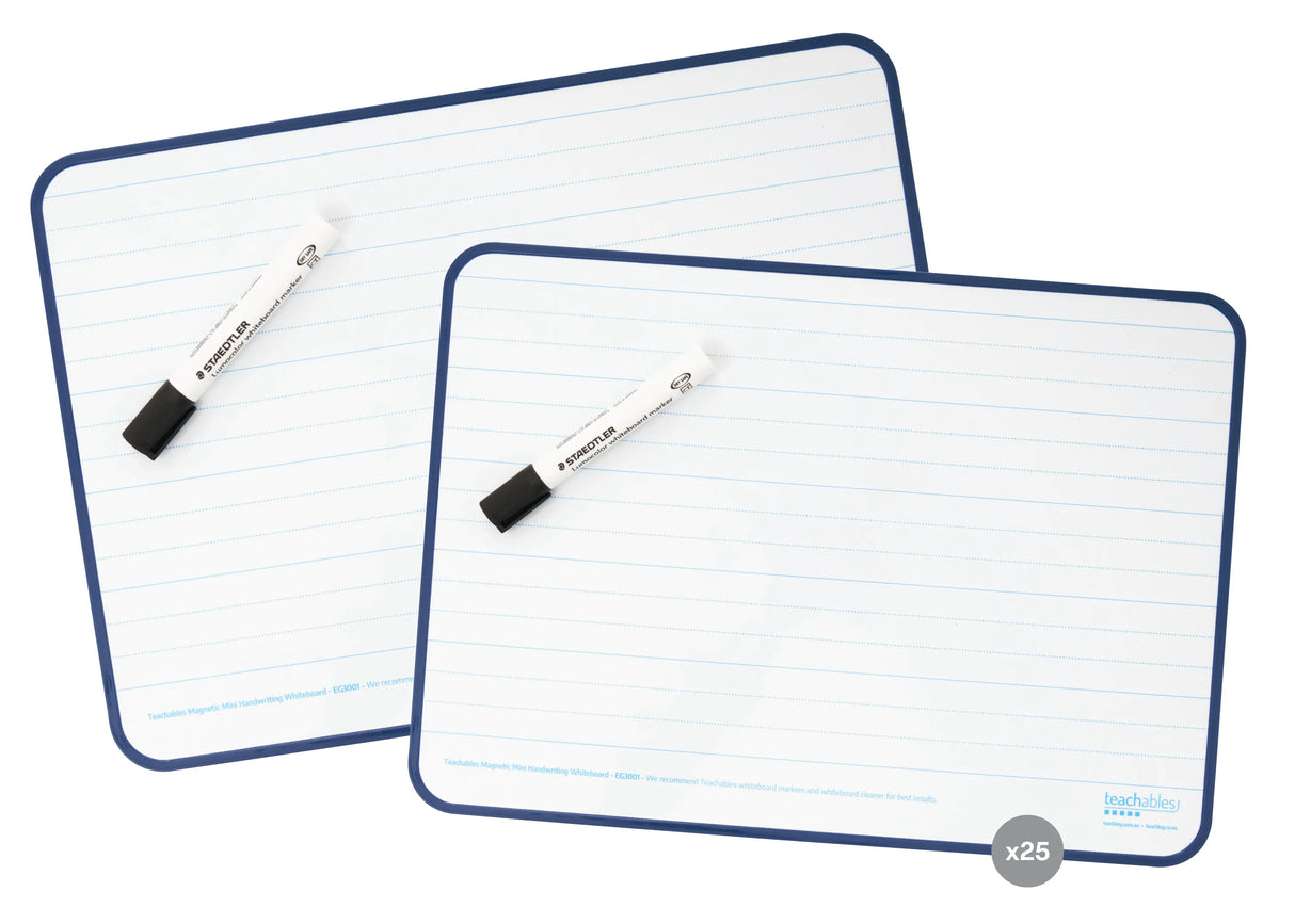 Classpack Dotted Thirds Lined Magnetic Whiteboard Handwriting Set