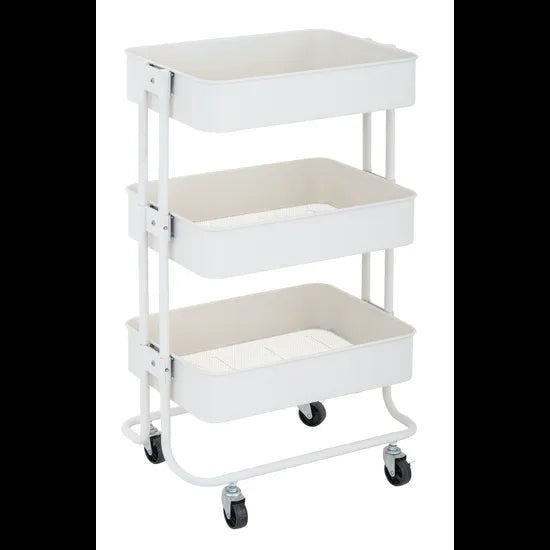3 Tier Storage Trolley White - Modern Teaching Aids NZ