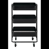3 Tier Storage Trolley Black - Modern Teaching Aids NZ