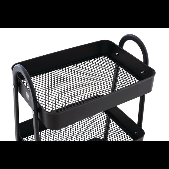 3 Tier Storage Trolley Black - Modern Teaching Aids NZ