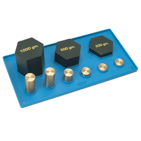 Weighing Set on Tray - Set of 9 Weights - Modern Teaching Aids NZ