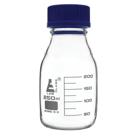 250 ml Clear Reagent Bottles - Pack of 10 - Modern Teaching Aids NZ