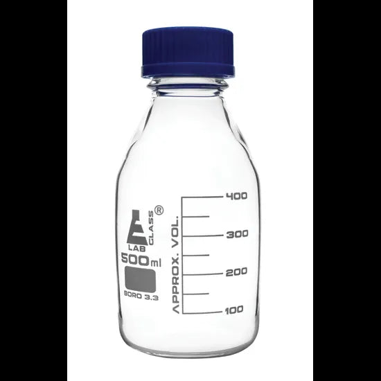 500 ml Clear Reagent Bottles - Pack of 10 - Modern Teaching Aids NZ