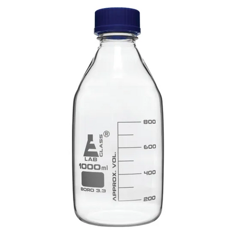 1000 ml Clear Reagent Bottles - Pack of 6 - Modern Teaching Aids NZ