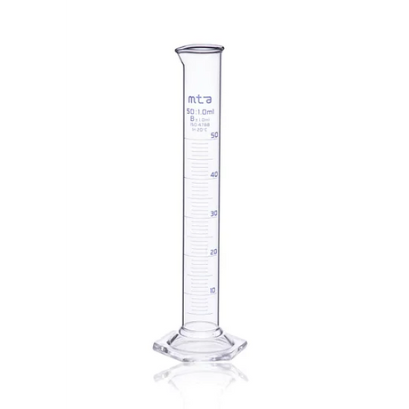 MTA Glass Measuring Cylinder 50ml - Modern Teaching Aids NZ