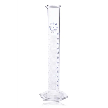 MTA Glass Measuring Cylinder 250ml - Modern Teaching Aids NZ