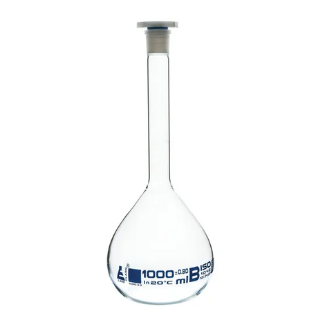 Volumetric Flask - Glass - 1000ml p2 - Modern Teaching Aids NZ