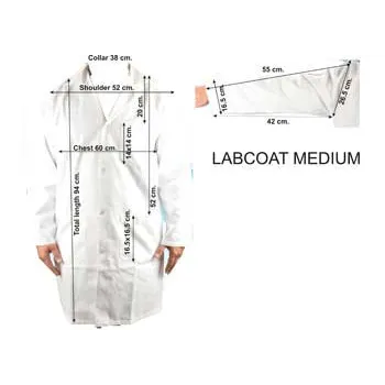 Lab Coats Polyester Cotton Medium - Modern Teaching Aids NZ