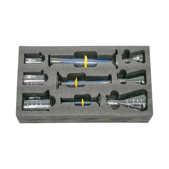 Mixed Glassware Storage Set of 9 - Beakers, Conical Flasks, Measuring Cylinders - Modern Teaching Aids NZ