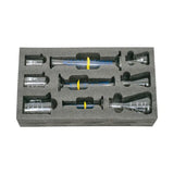 Mixed Glassware Storage Set of 9 - Beakers, Conical Flasks, Measuring Cylinders - Modern Teaching Aids NZ