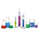 Mixed Glassware Storage Set of 9 - Beakers, Conical Flasks, Measuring Cylinders - Modern Teaching Aids NZ