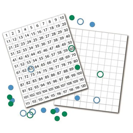 1-120 Magnetic Sheet Set - Modern Teaching Aids NZ