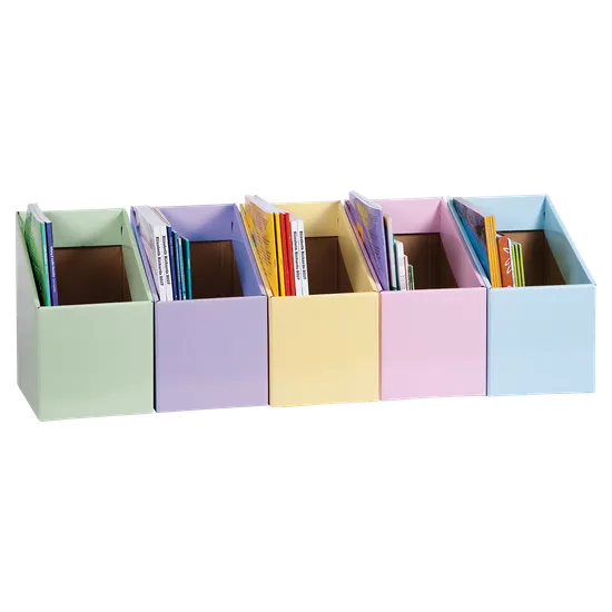 Book Box - Pack of 5 - Pastel - Modern Teaching Aids NZ