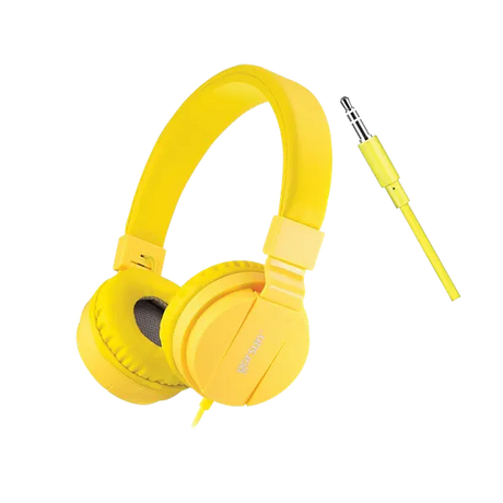 Folding Headphones - Yellow - Modern Teaching Aids NZ