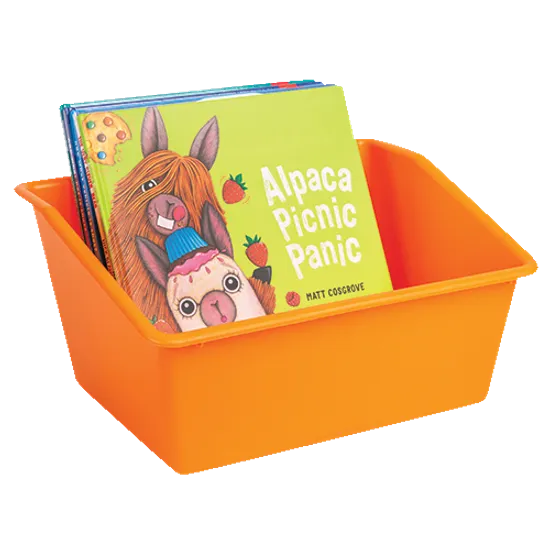 Book Bin Orange - Modern Teaching Aids NZ