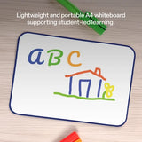 A4 Double-Sided Magnetic Mini Whiteboard Dark Blue - Modern Teaching Aids NZ