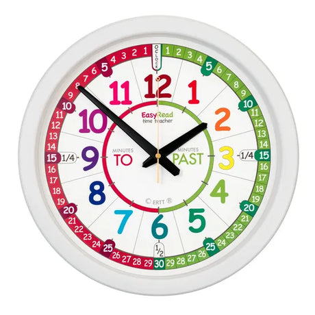 Time Teacher Rainbow Face Class Clock - Modern Teaching Aids NZ