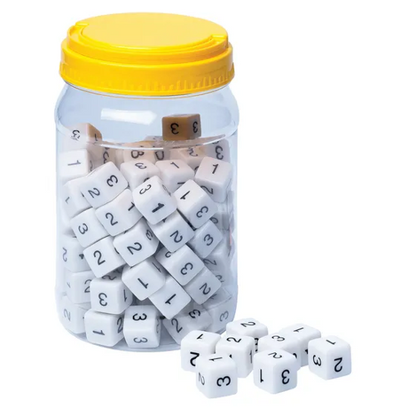 One-Two-Three Dice - 100 PC - Modern Teaching Aids NZ