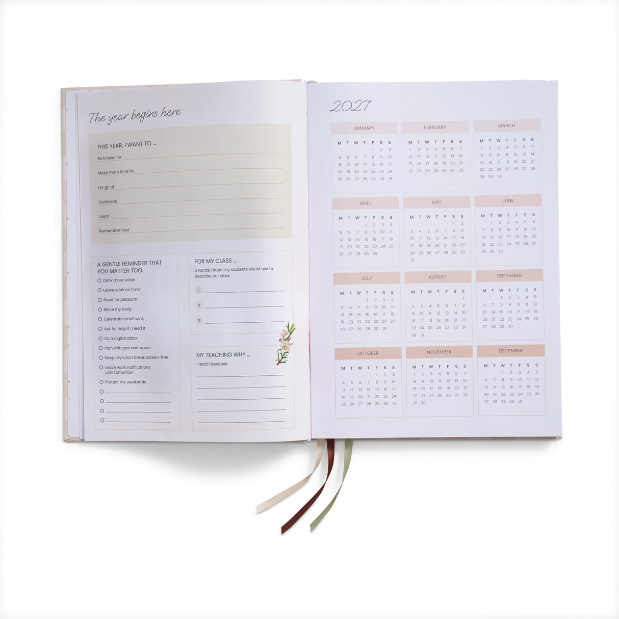 Elizabeth Richards Slimline Teacher Planner 2027 Bundle