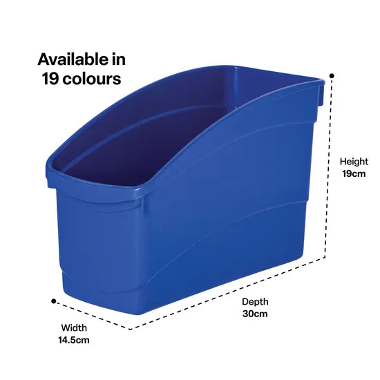 Elizabeth Richards Plastic Book and Storage Tub Blue