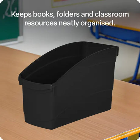 Elizabeth Richards Plastic Book and Storage Tub Black